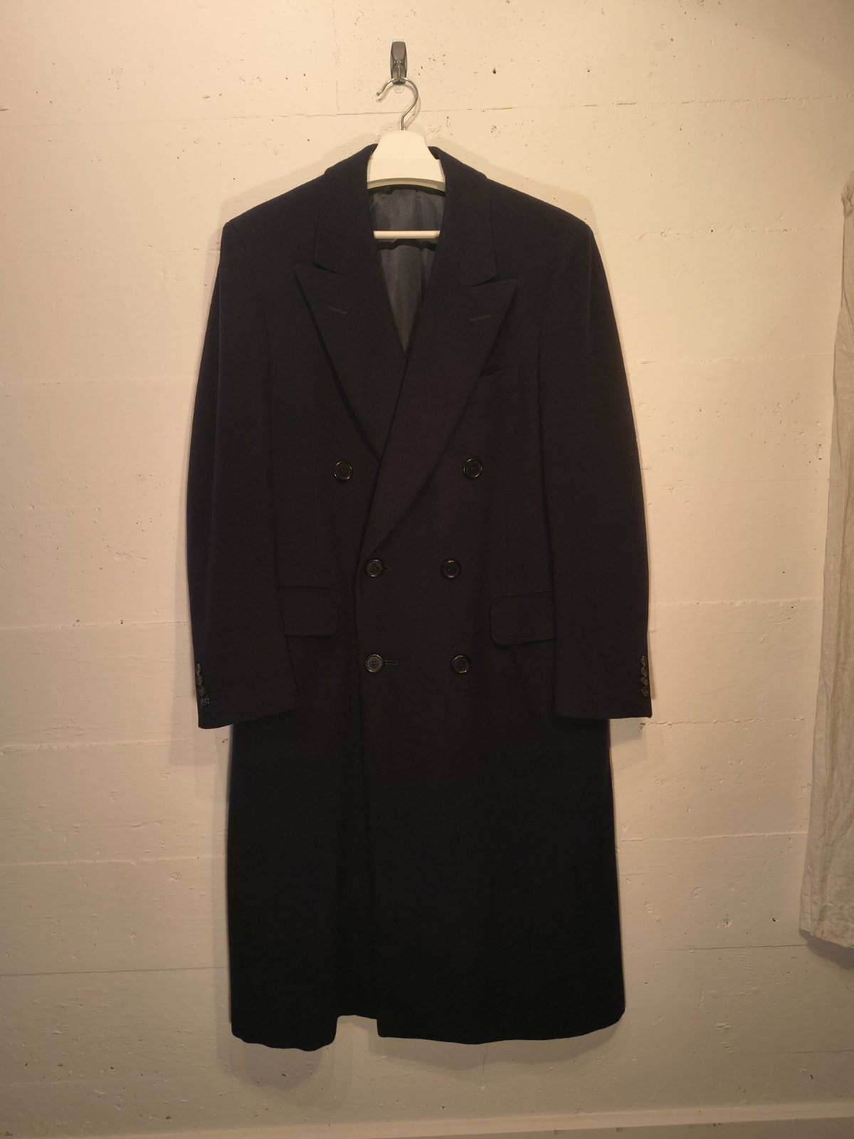 Vintage Samuelsohn Pure Virgin Wool Double Breasted Overcoat