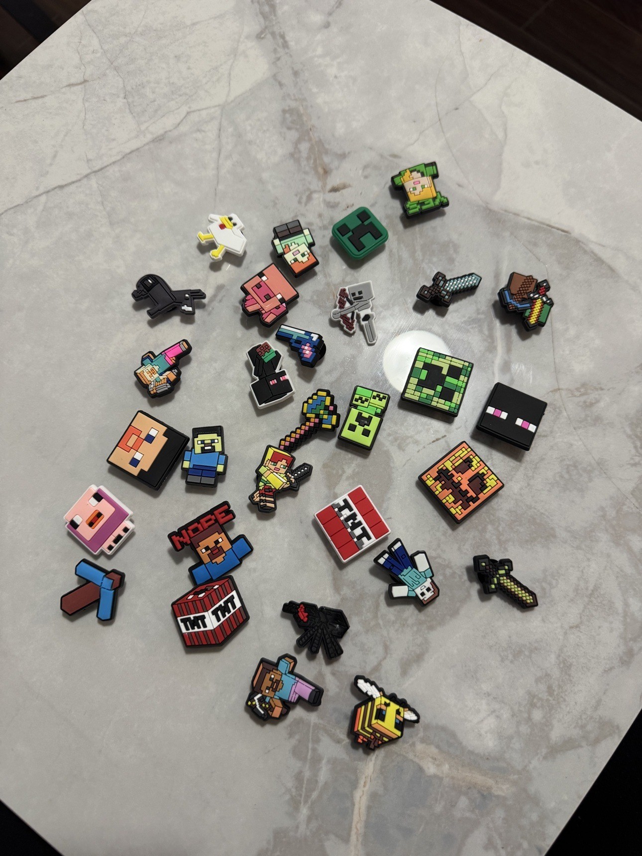 30-Piece Minecraft Croc Jibbitz Shoe Charms - Brand New