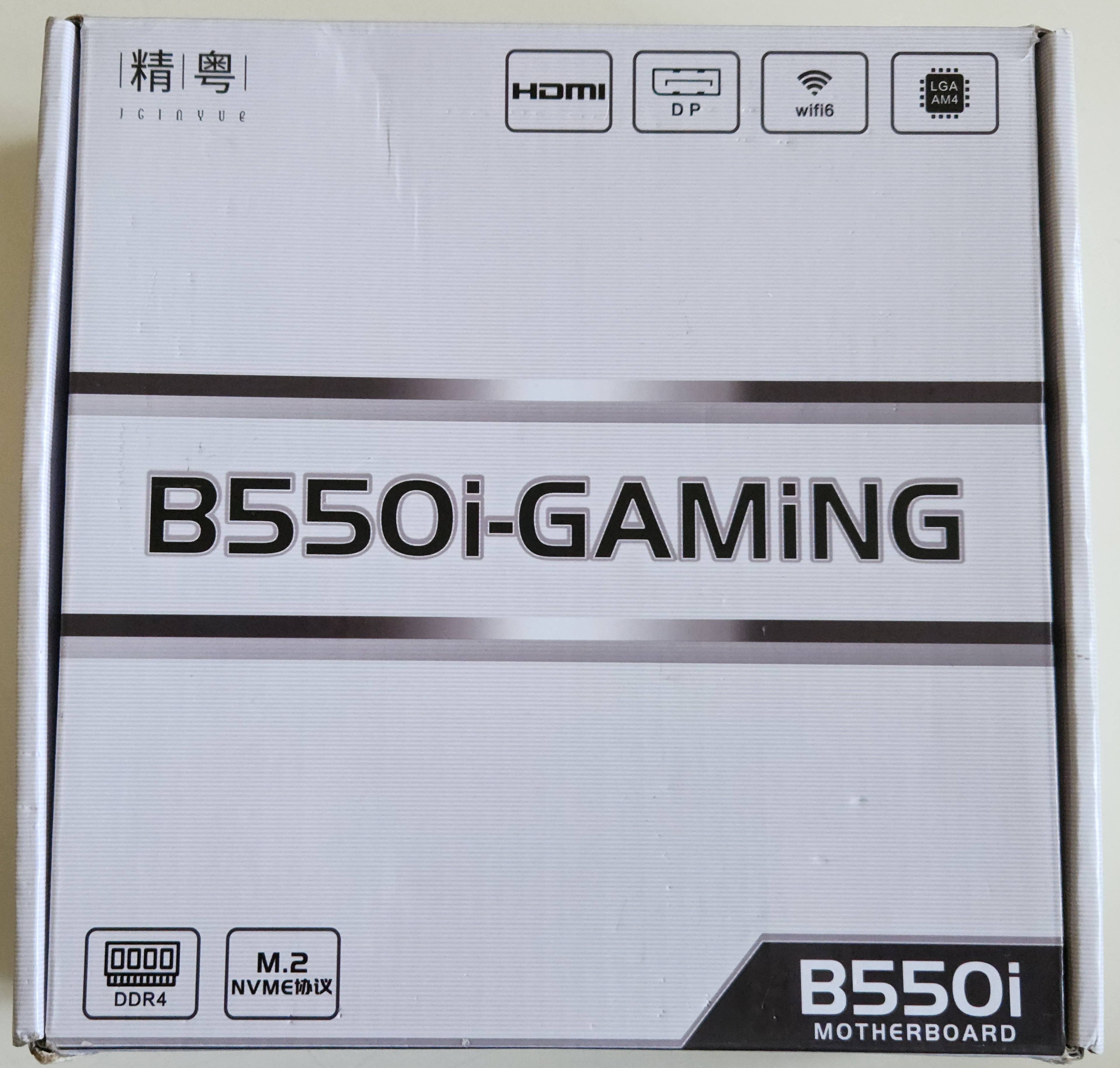 JGINYUE B550I Gaming Mini-ITX Motherboard, AM4, WiFi 6, DDR4