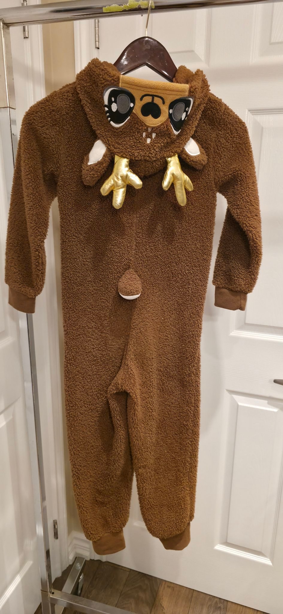 Kids FUNZIETIME reindeer onesie 6X, Halloween costume - photo 3