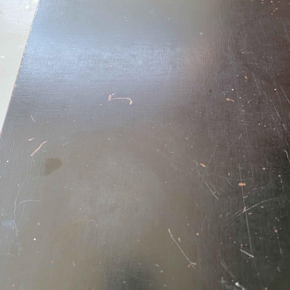 Vintage used black coffee table great for mancave - photo 4