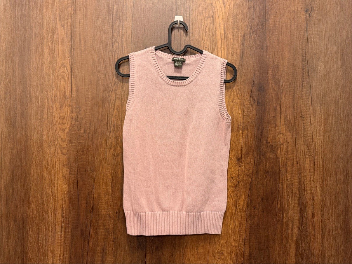 Eddie Bauer Blush Pink Knit Vest, Size S - photo 2