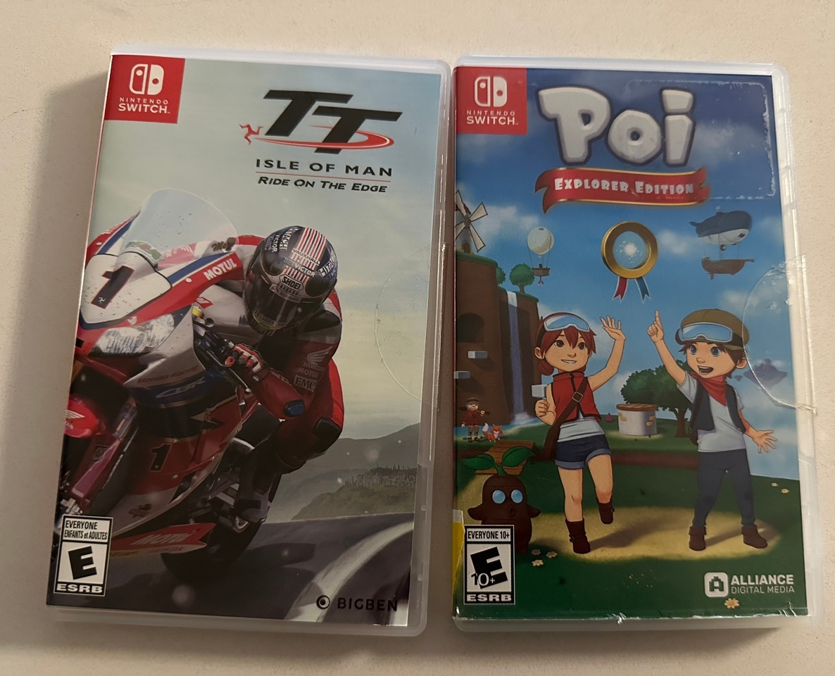 Two Nintendo switch game