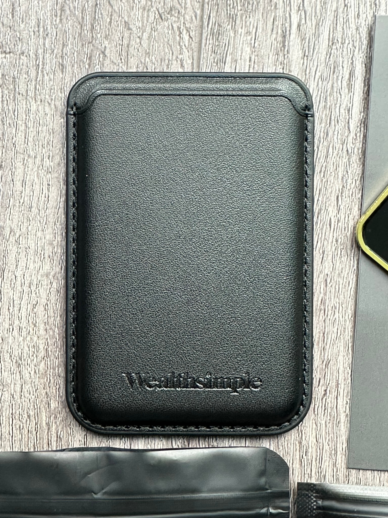 Wealthsimple Merch MagSafe Wallet Charm Keychain Leather Strap - photo 2