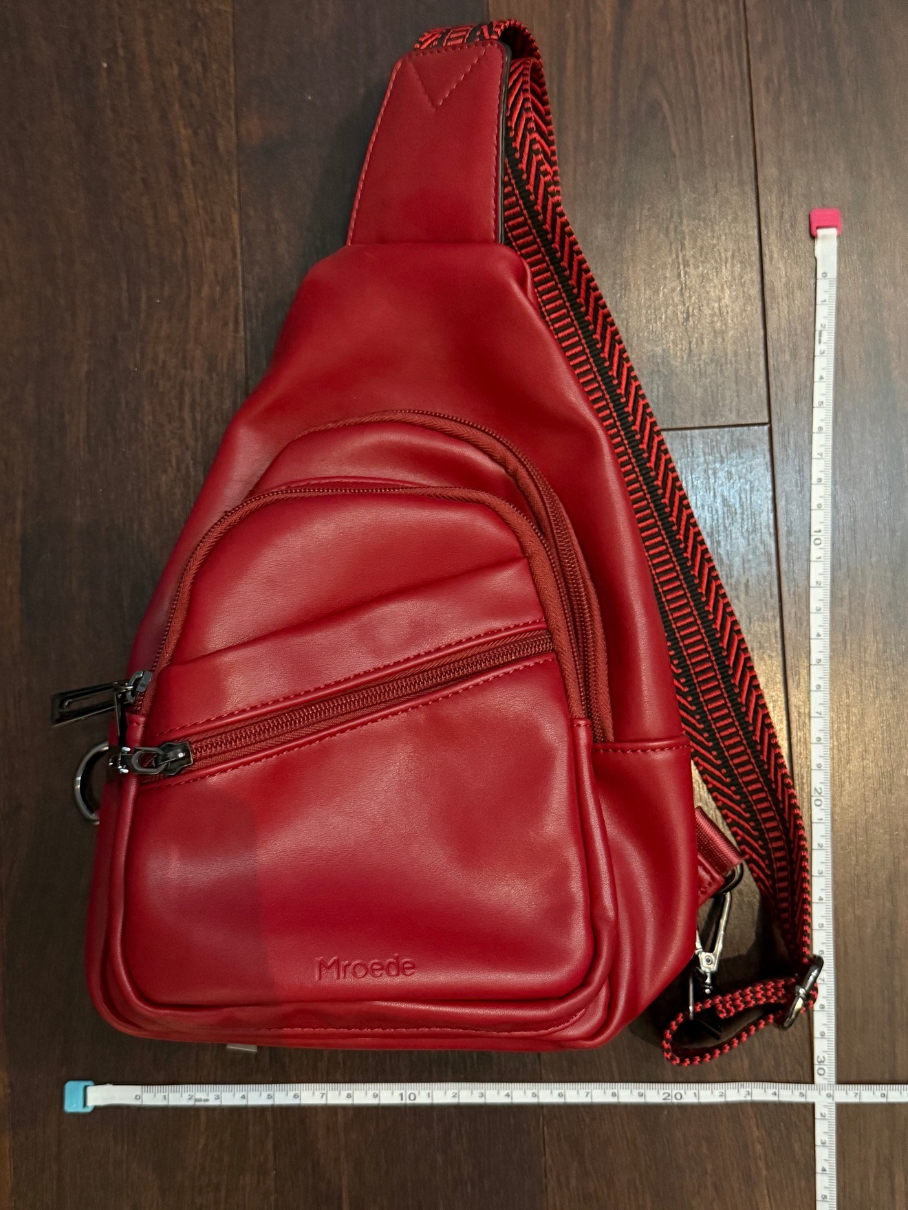 Red Sling Crossbody Bag — Gently Used