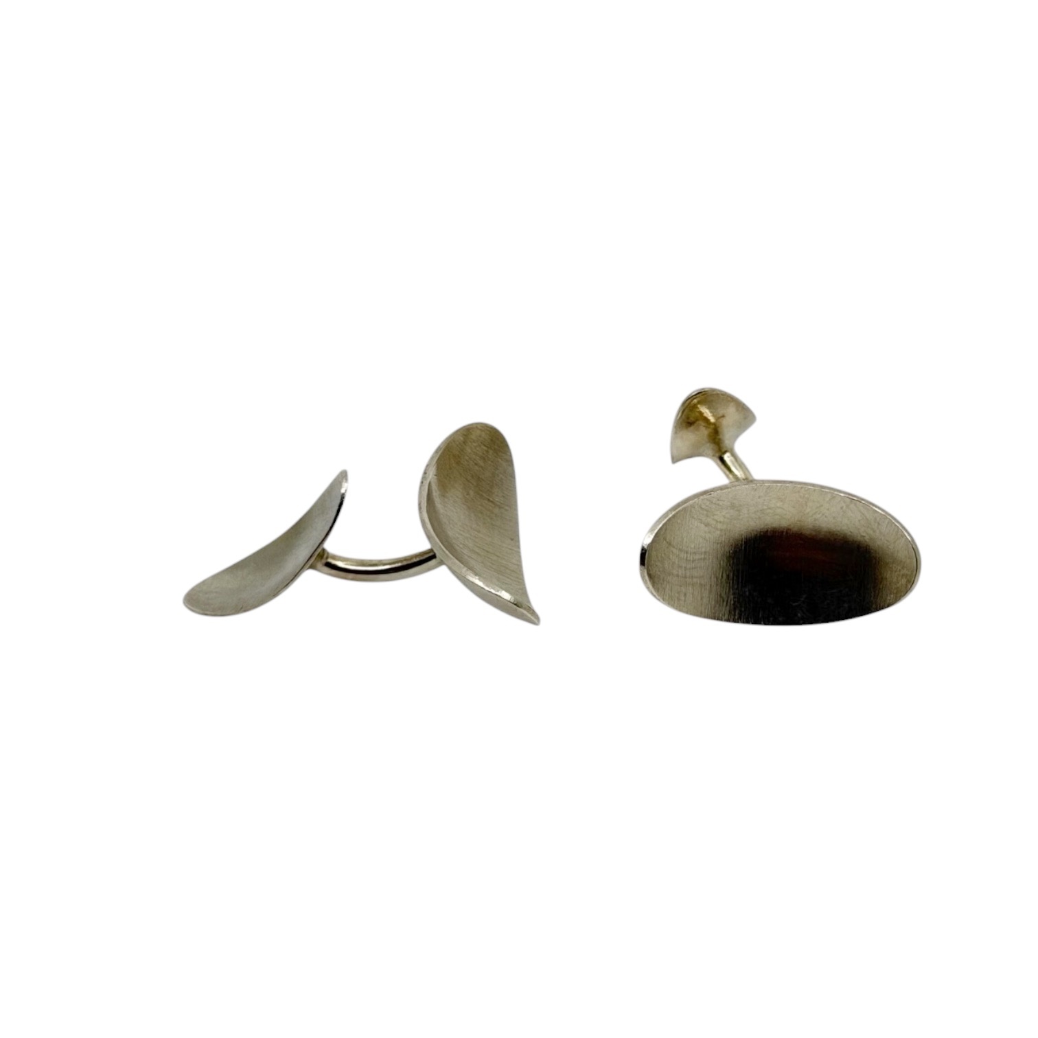Mid Century sterling silver cufflinks - photo 3