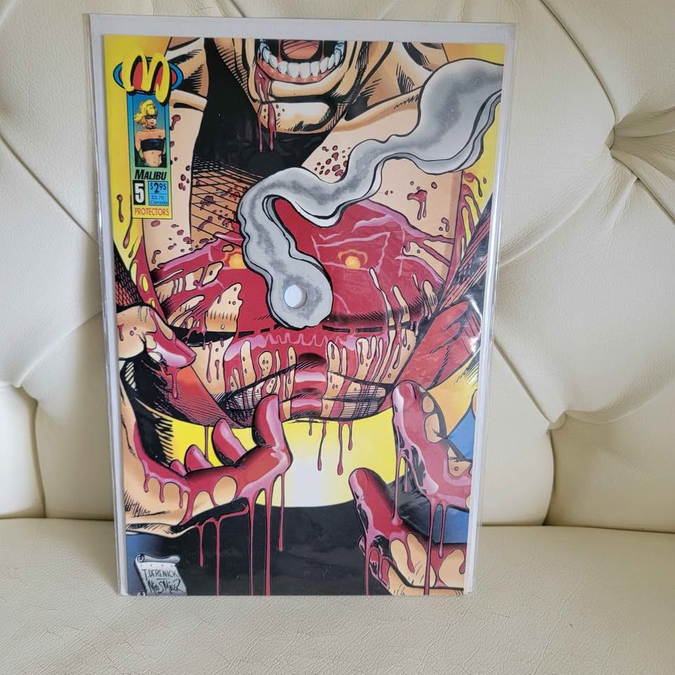 The Protectors #5 (1993) – Malibu Comics – Bullet-Hole Edition