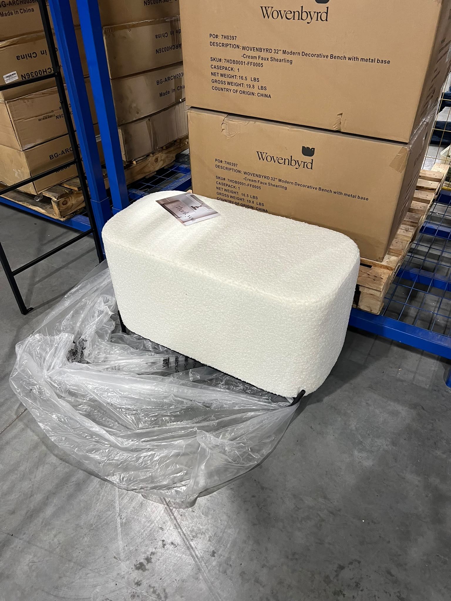 Decorative Bench $89 🛋️ Brand New – 32" Metal Base