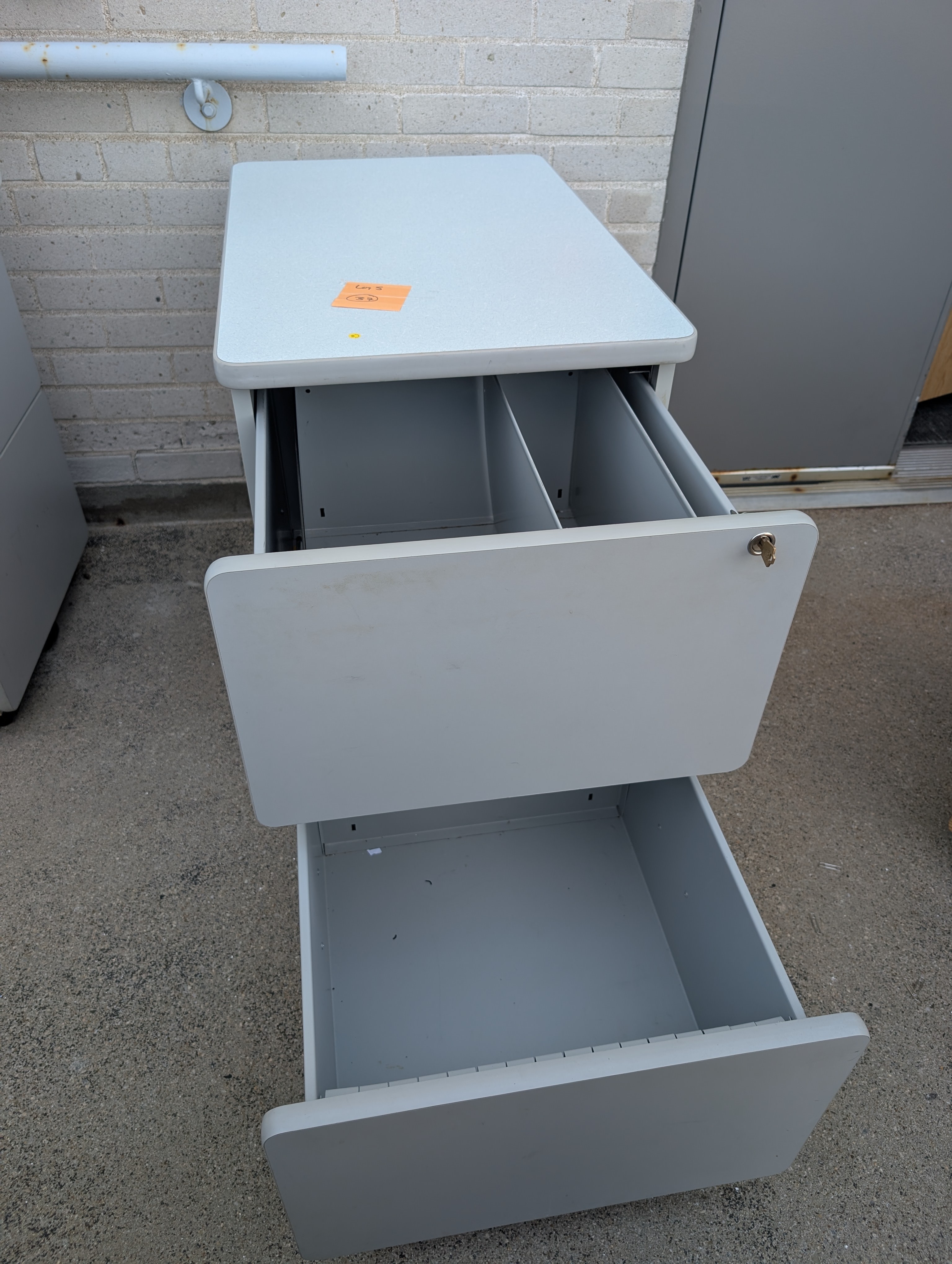 Two-Drawer Metal Filing Cabinet - photo 2