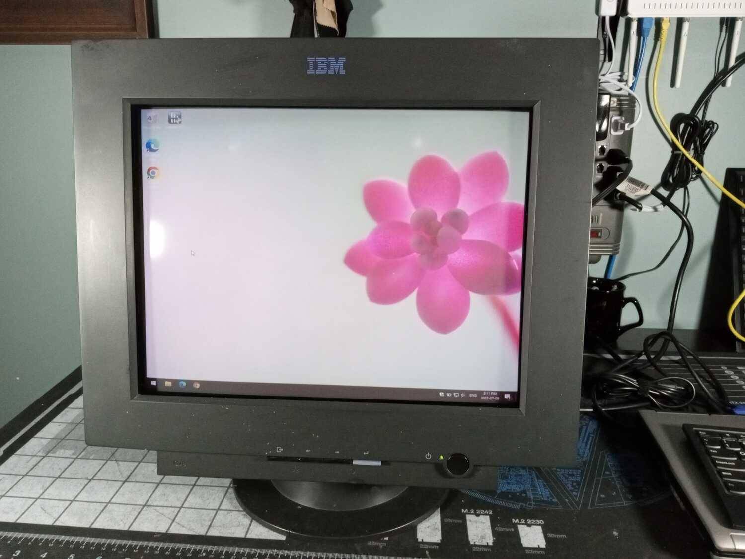 Vintage IBM G78 CRT Monitor Stealth Black