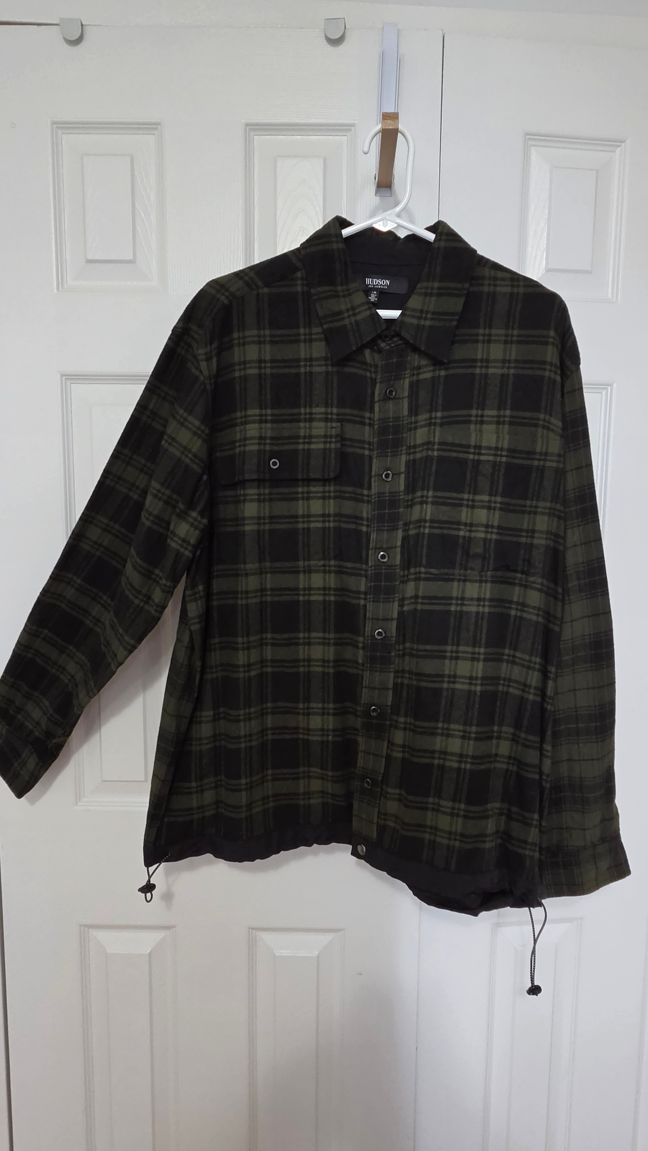 Hudson Los Angeles Flannel Shirt - Green/Black - photo 4