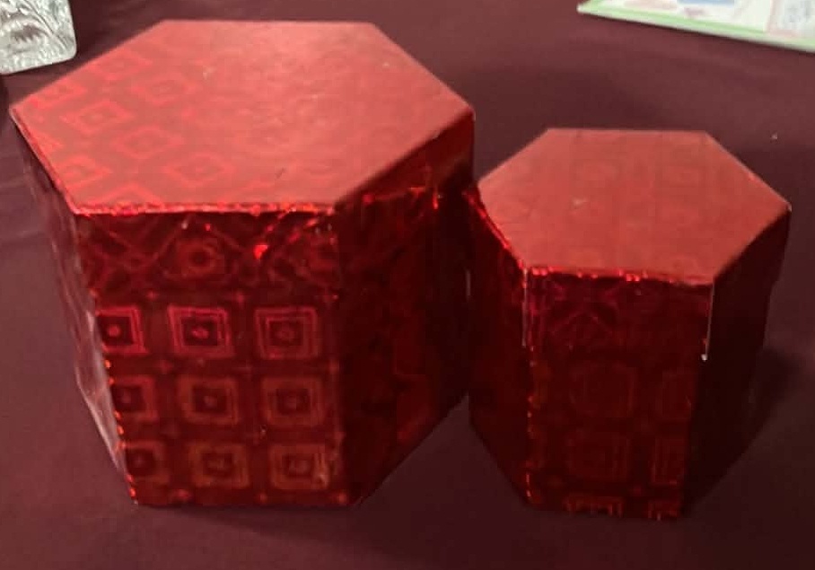 Red Boxes - 3 1/2 Inches and 4 1/2 Inches