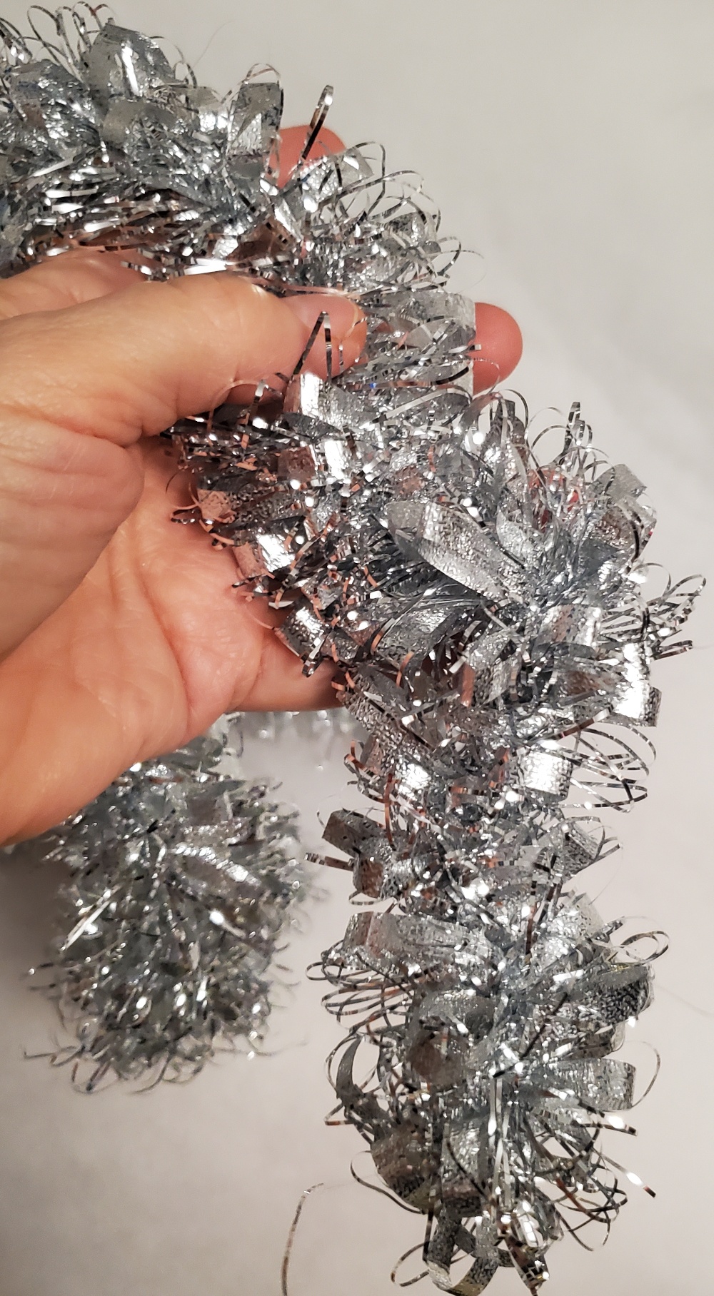 Brand New Silver Christmas Tinsel Garlands - 2 Piece Set - photo 5
