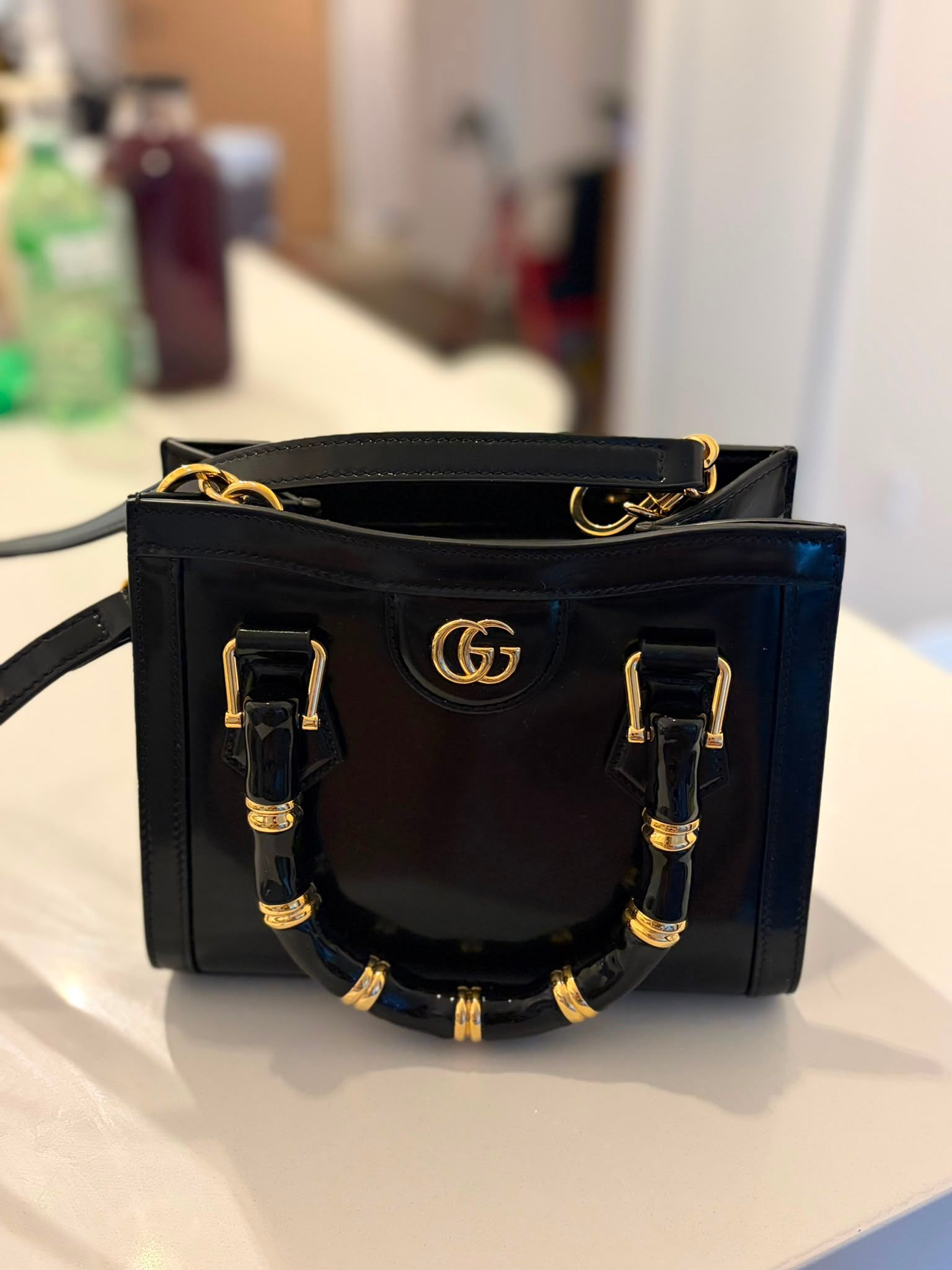 Authentic Patent Black Gucci bag - photo 2