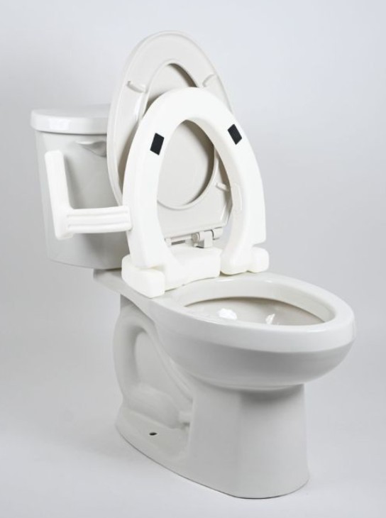 RAISED TOILET SEAT WITH HANDLES - photo 3