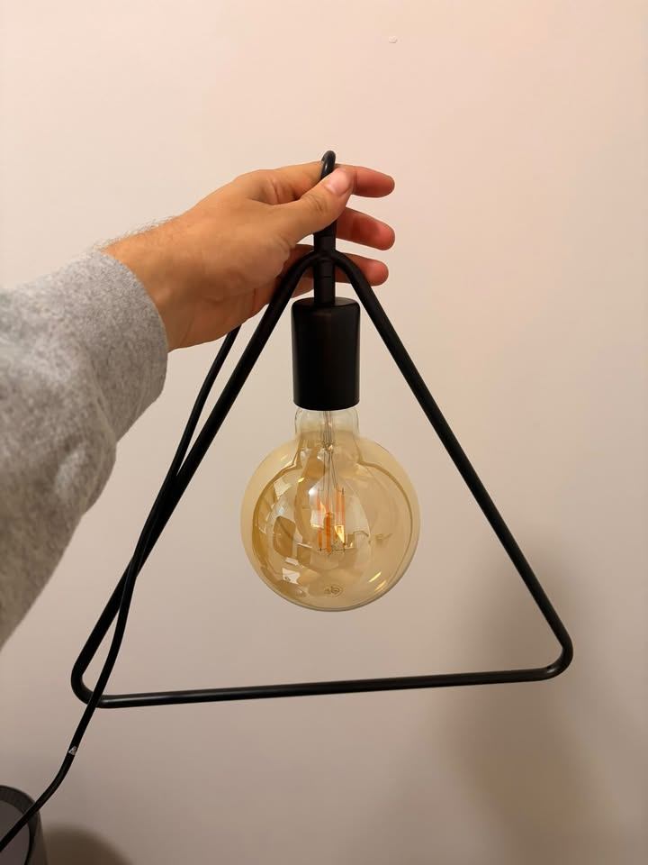3 Brand New Black Metal Pendant Light - photo 2