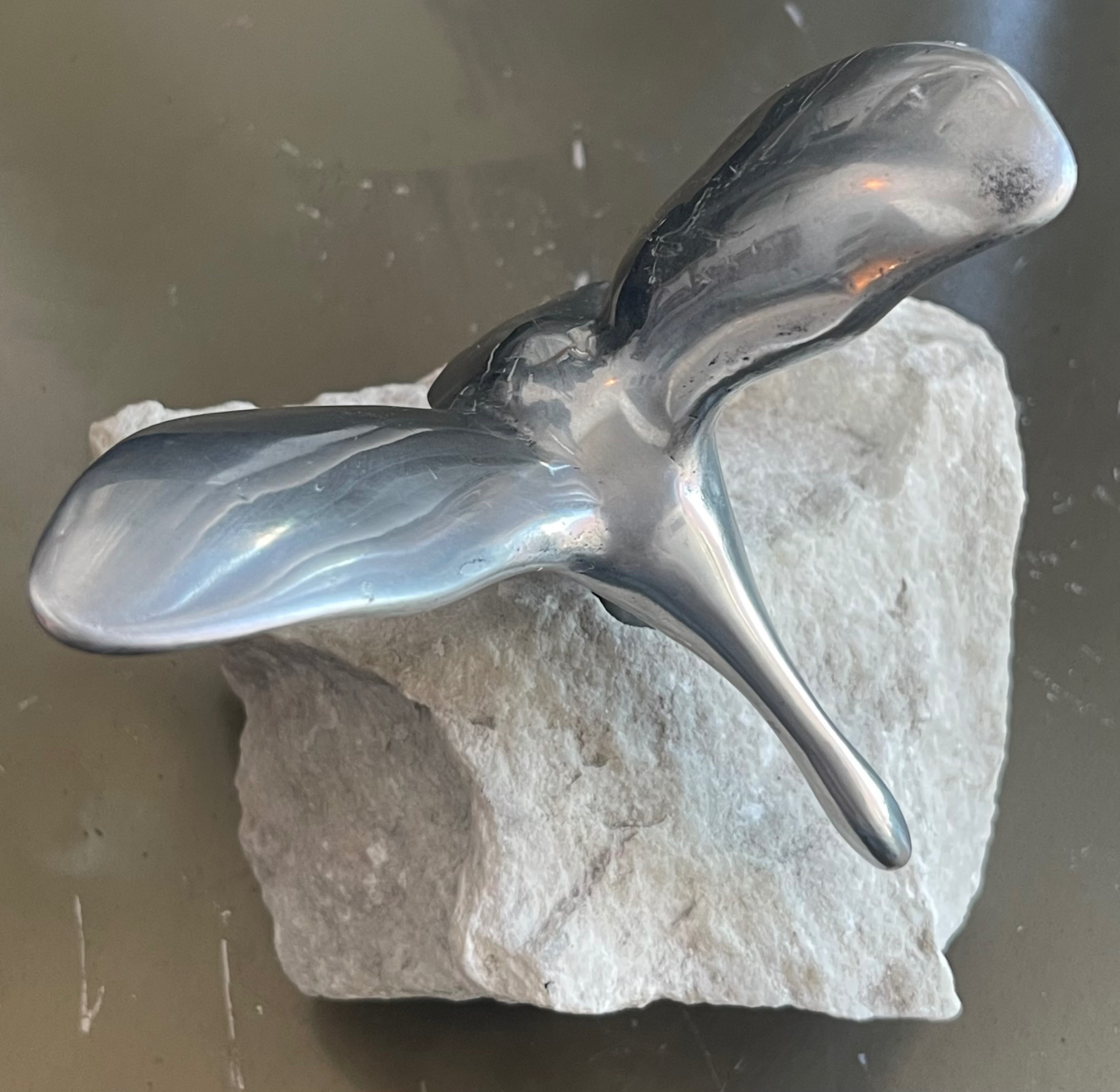 Vintage Hoselton Canada Aluminum Seagull Sculpture #302 - photo 5