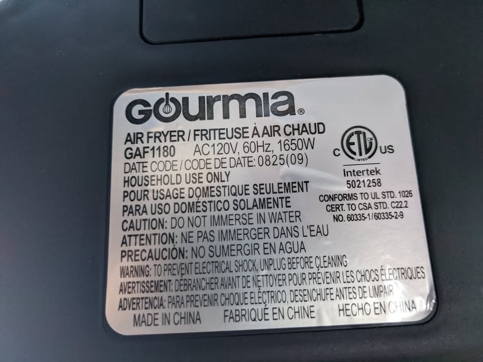 Air Fryer, Gourmia 10.4 L 4-Dish Dual Basket , - photo 2