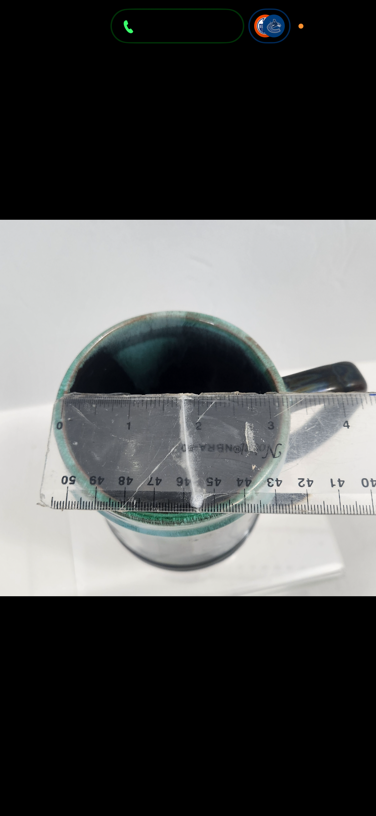 Blue Mountain Pottery Ceramic Glazed Coffee Mug - photo 5