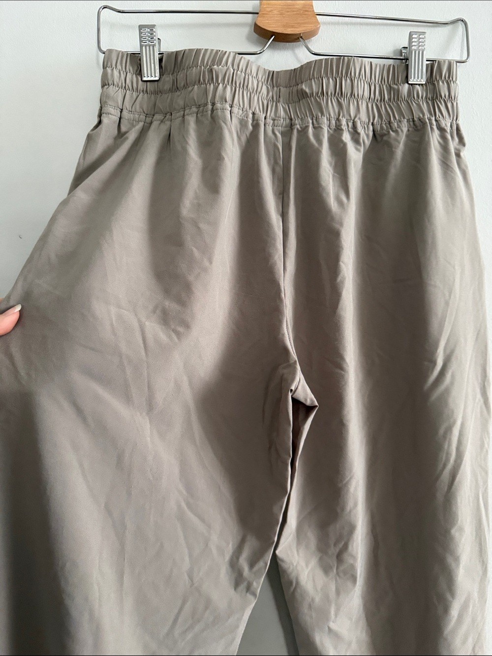 Women's Drawstring Joggers in Taupe - photo 3