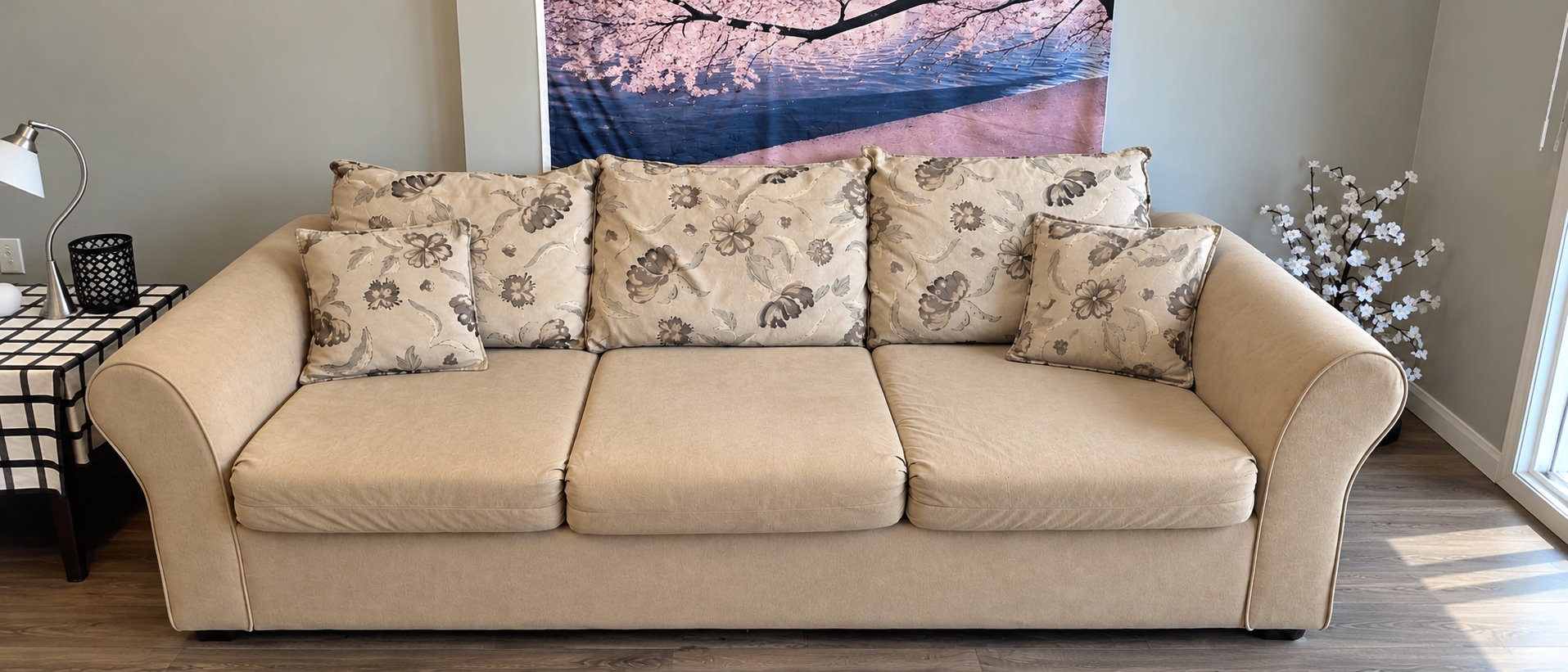 Beige Sofa Set – 3-Seater + 2-Seater - photo 3