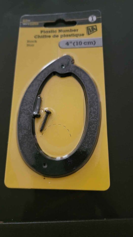 New plastic house number 0 & 8, 4" 10cm - photo 2