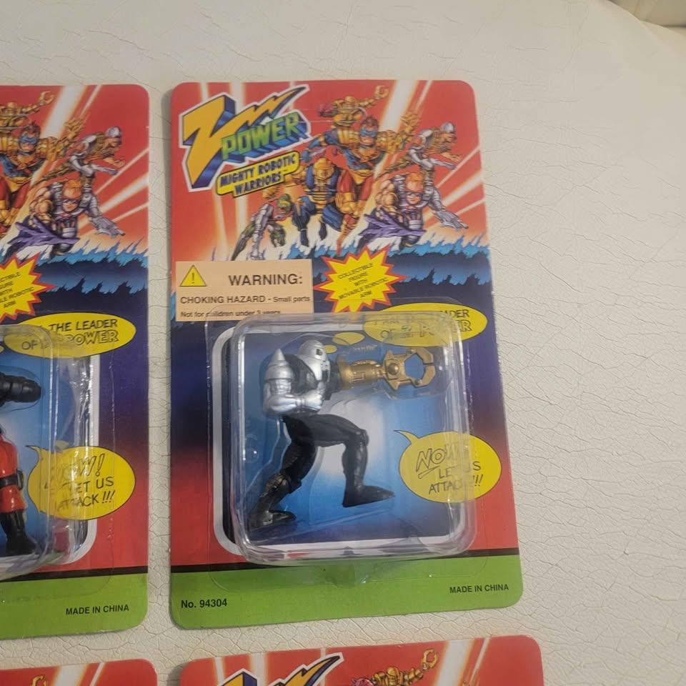 6 vintage Z Power Mighty Robotic Warriors action figures - photo 3