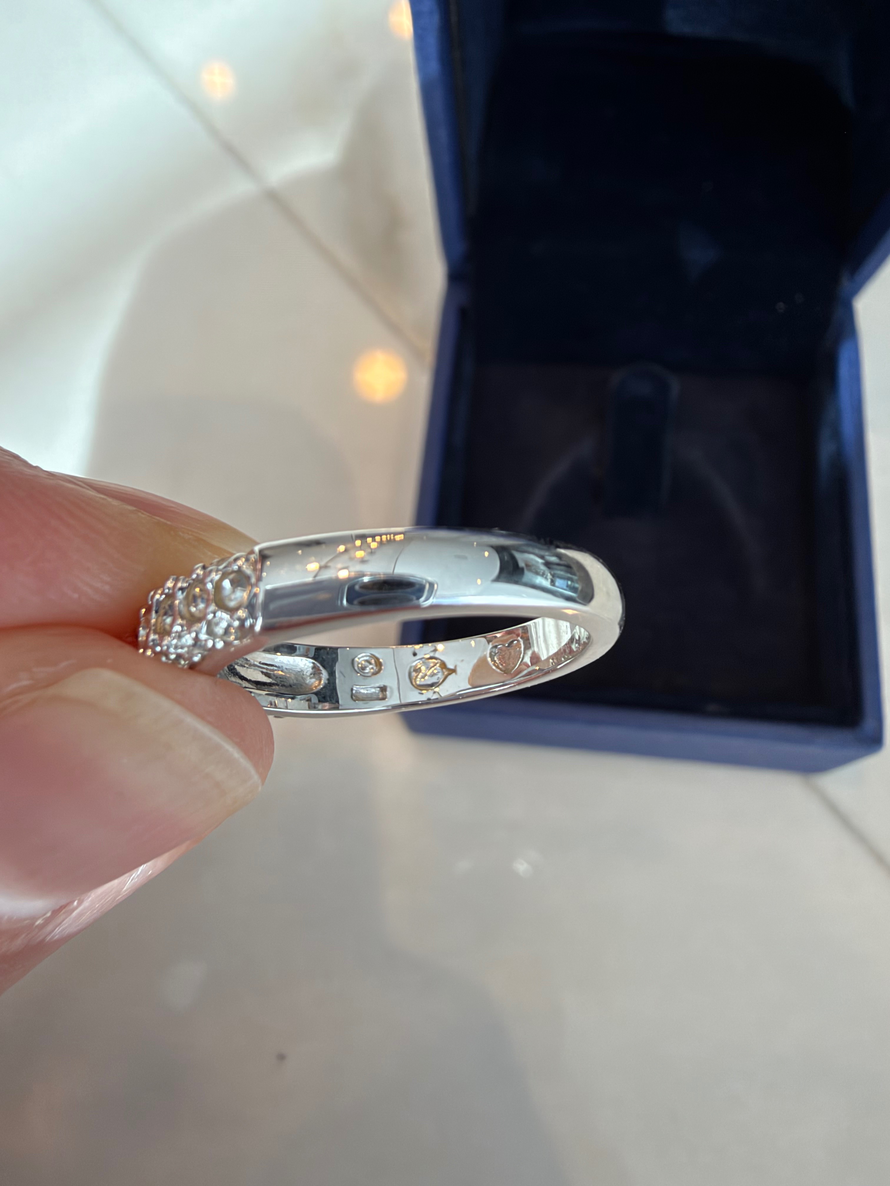 Vintage Swarovski Pavé Crystal Band Ring – Size 6.75 - photo 4