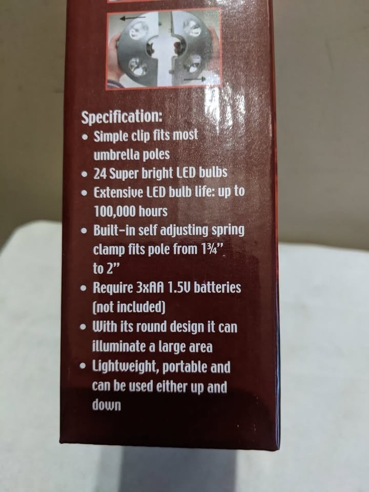 Deco Lite 24 Led Patio Umbrella Light. brand new, $10 each - photo 5