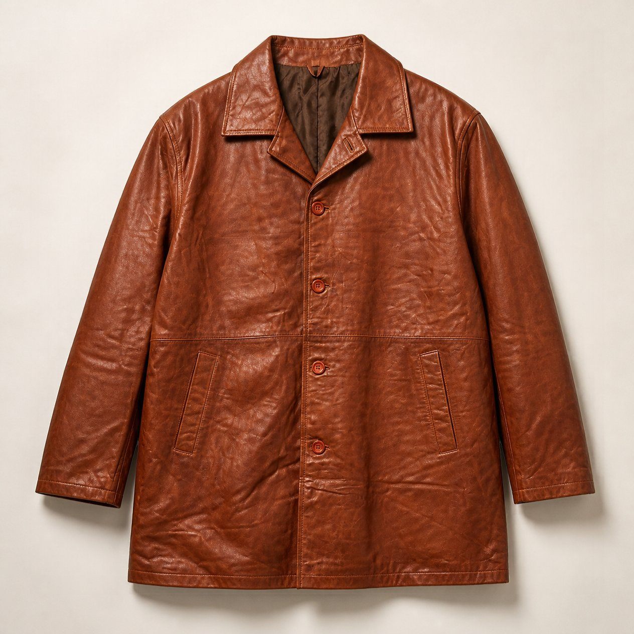 JKT-051 — Men's Santiago leather 3/4 coat — brand new, size 3XL - photo 2