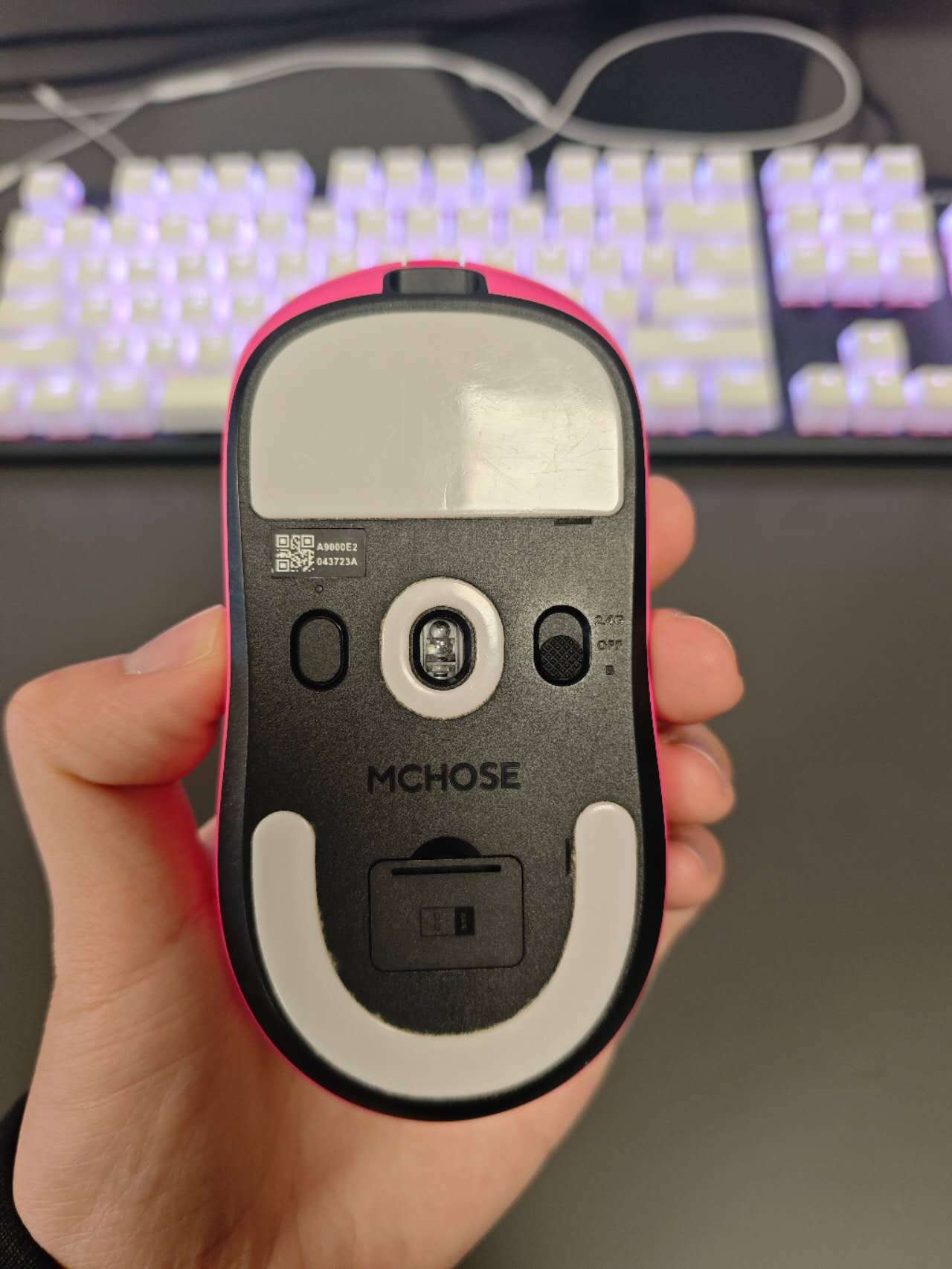 MCHOSE A7 V2 Pro Wireless Gaming Mouse Pink