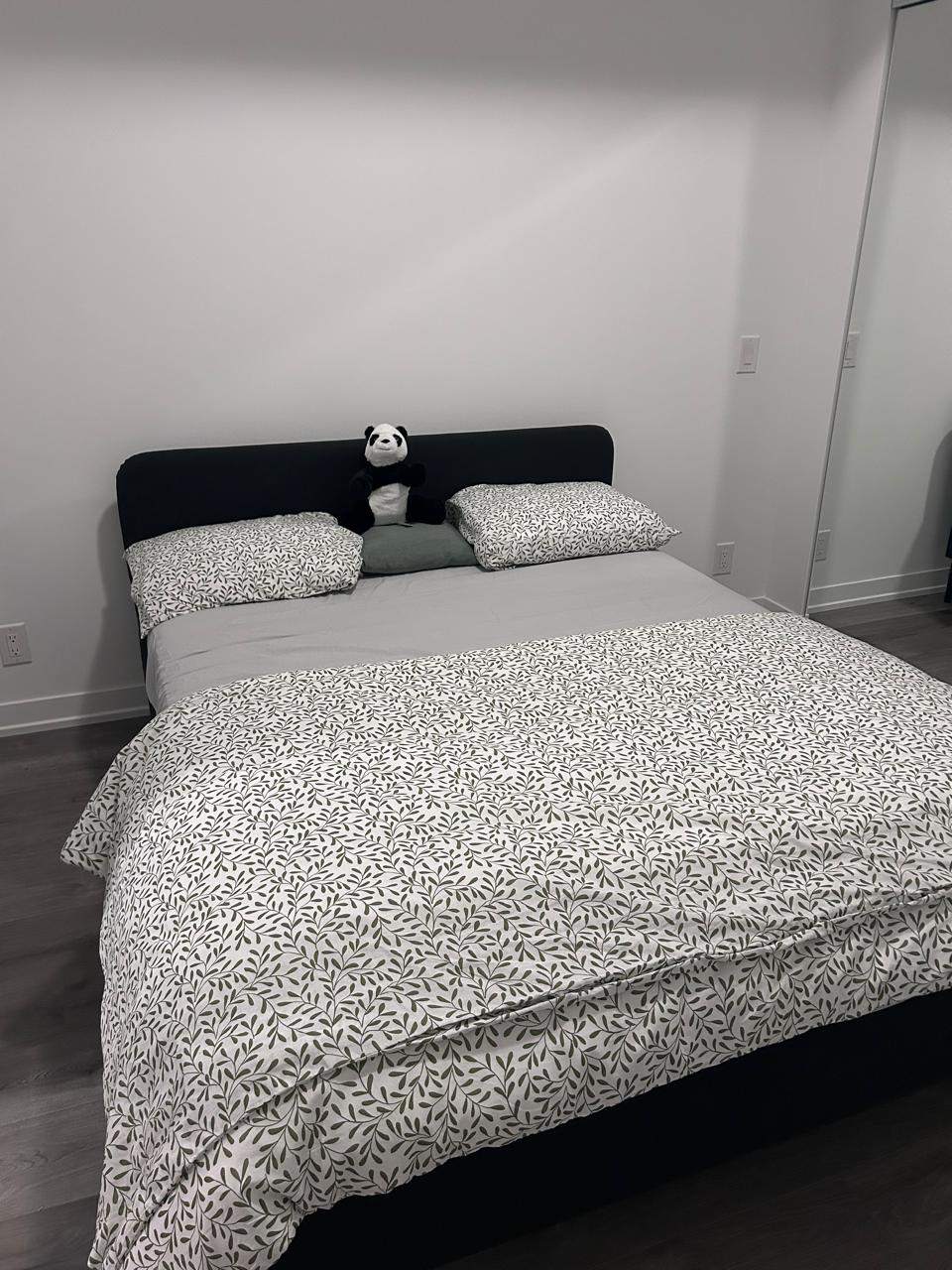 IKEA Black Upholstered Bed Frame – Mattress Optional - photo 3