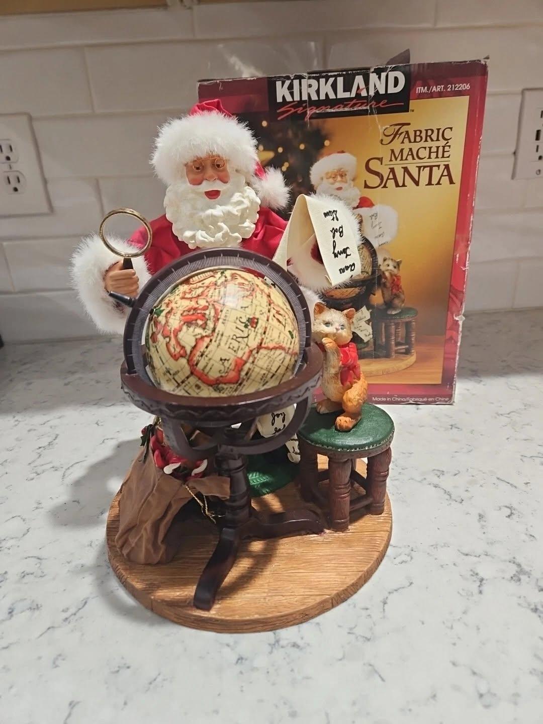 Kirkland Signature Fabric Maché Santa