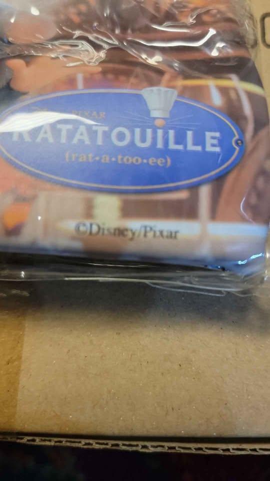 Rare HTF Disney Pixar Ratatouille rat coin purse, NEW blue or - photo 2