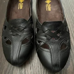 Black Leather women Shoes - photo 2