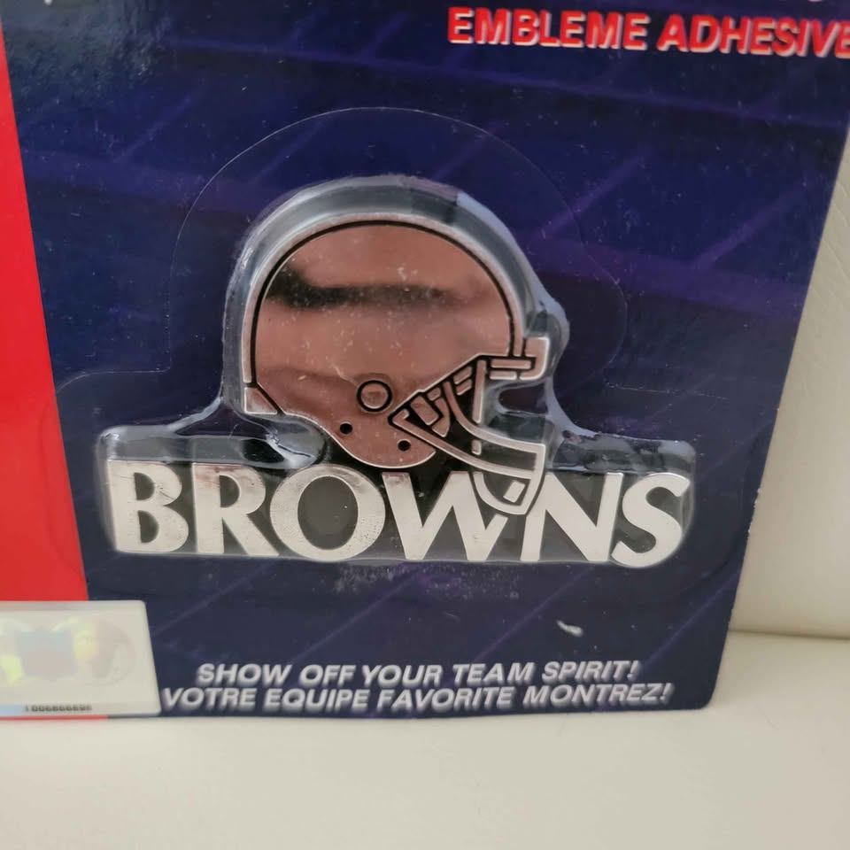 Cleveland Browns NFL SHIELD-IT! Adhesive Chrome plastic Logo - photo 3