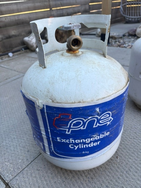 Propane Cylinders – One Half Full +, One Empty