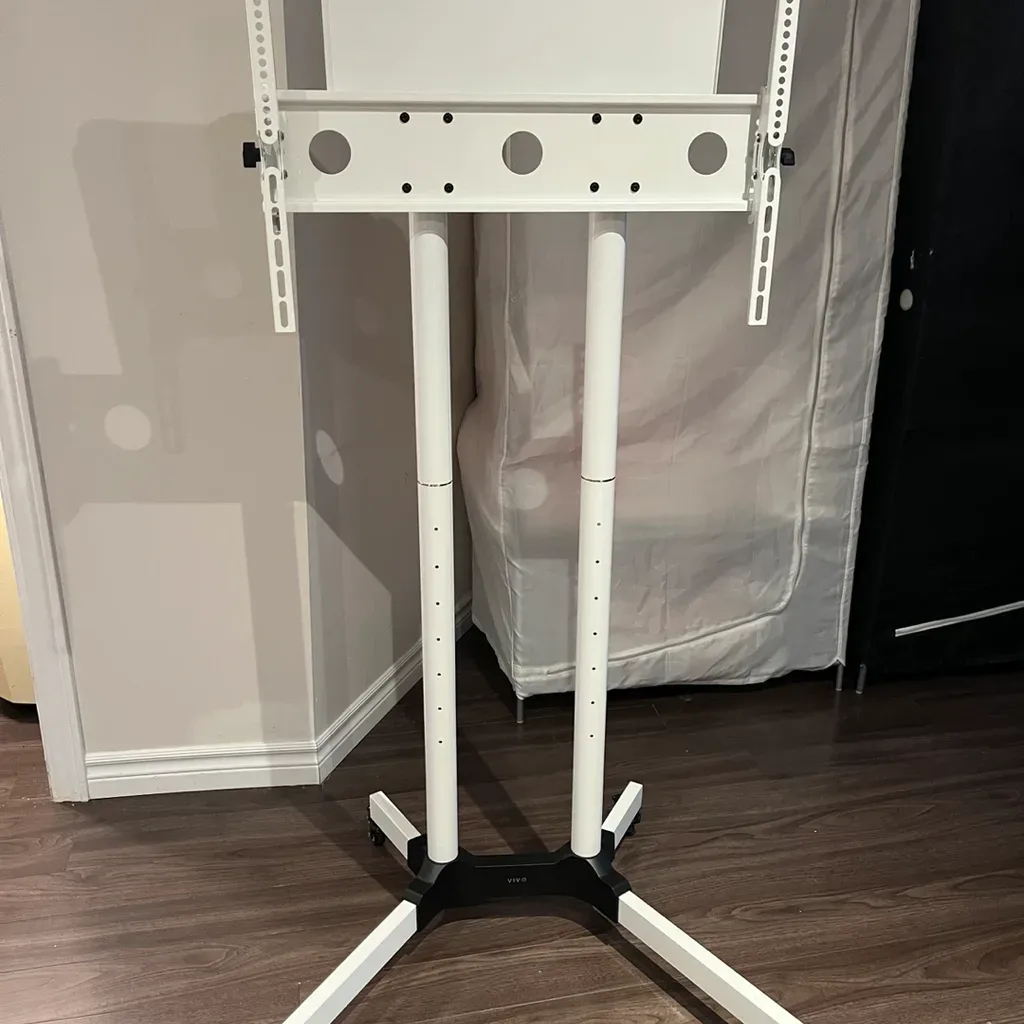 VIVO White Mobile TV Cart - photo 3