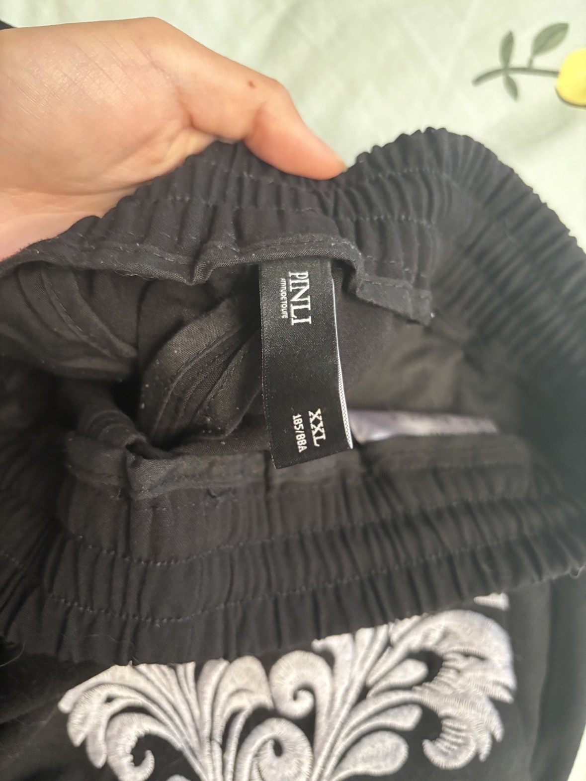2 men's black sweatpants — PINLI XXL & XXXL (like new) - photo 2