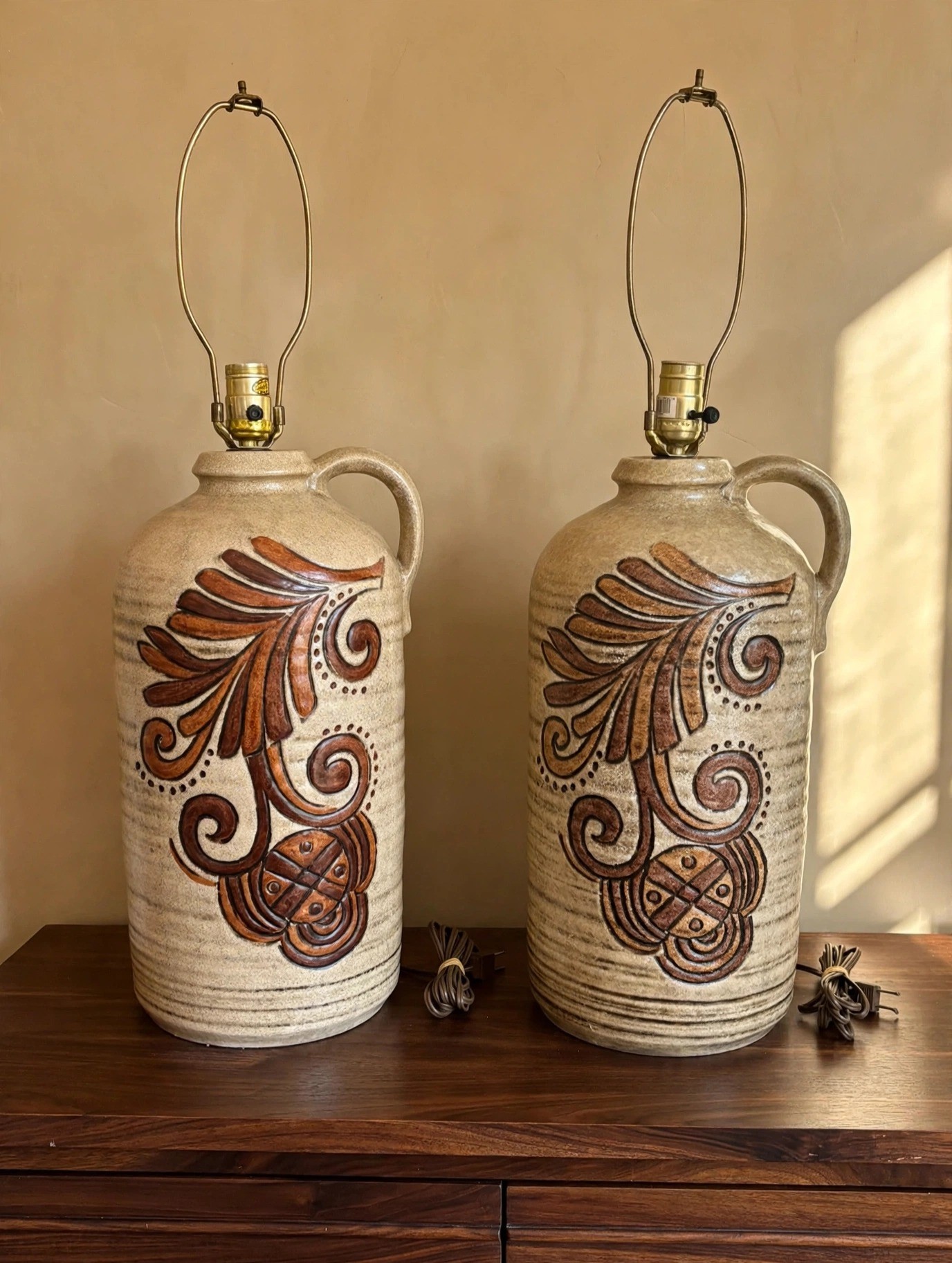 WGP MCM Ceramic Jug Table Lamps
