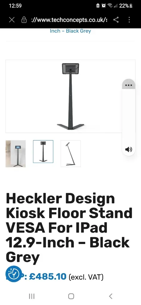 New Heckler Design Kiosk Floor Stand for iPad 12.9-Inch - photo 5