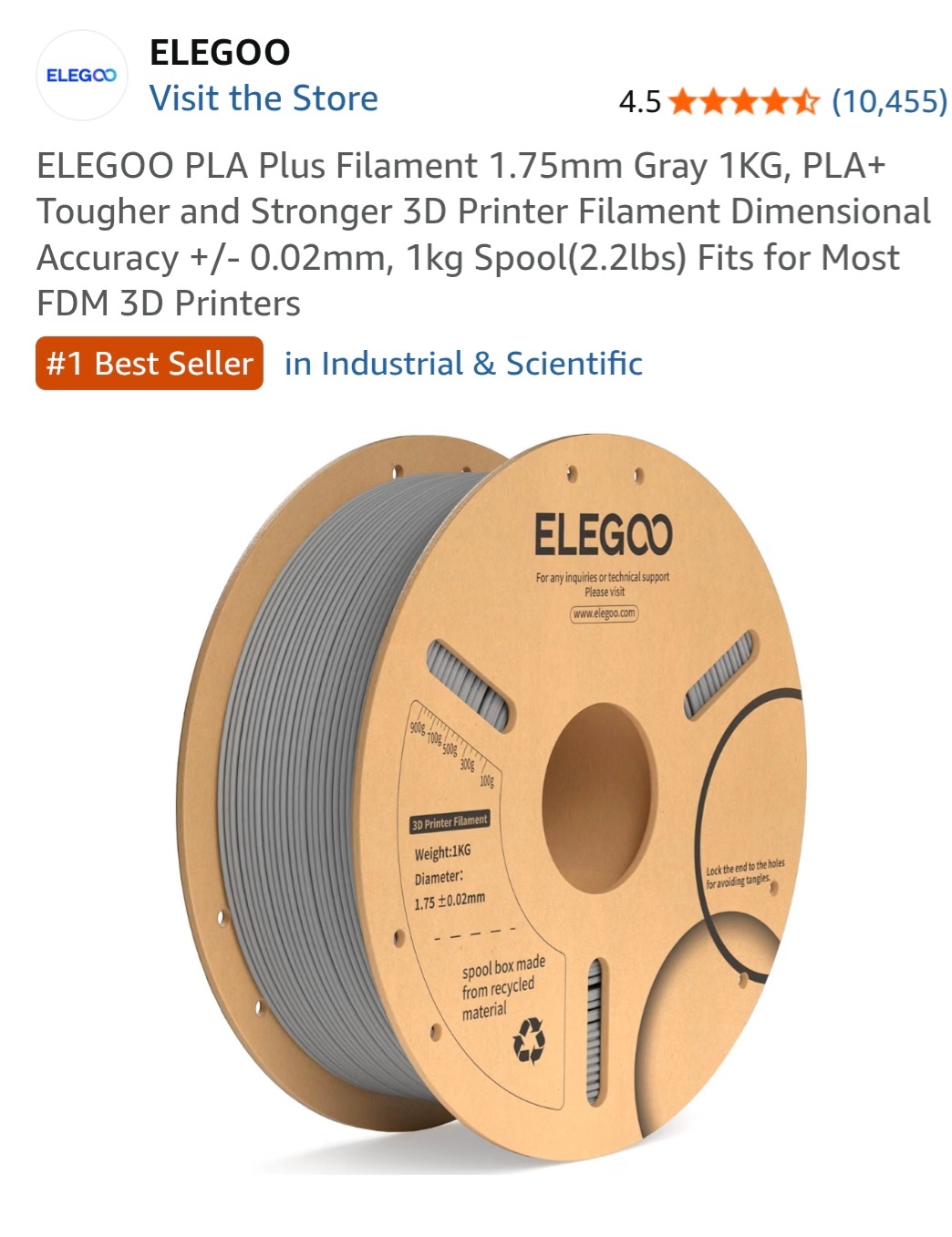 ELEEGO PLA PLUS 3D - photo 5