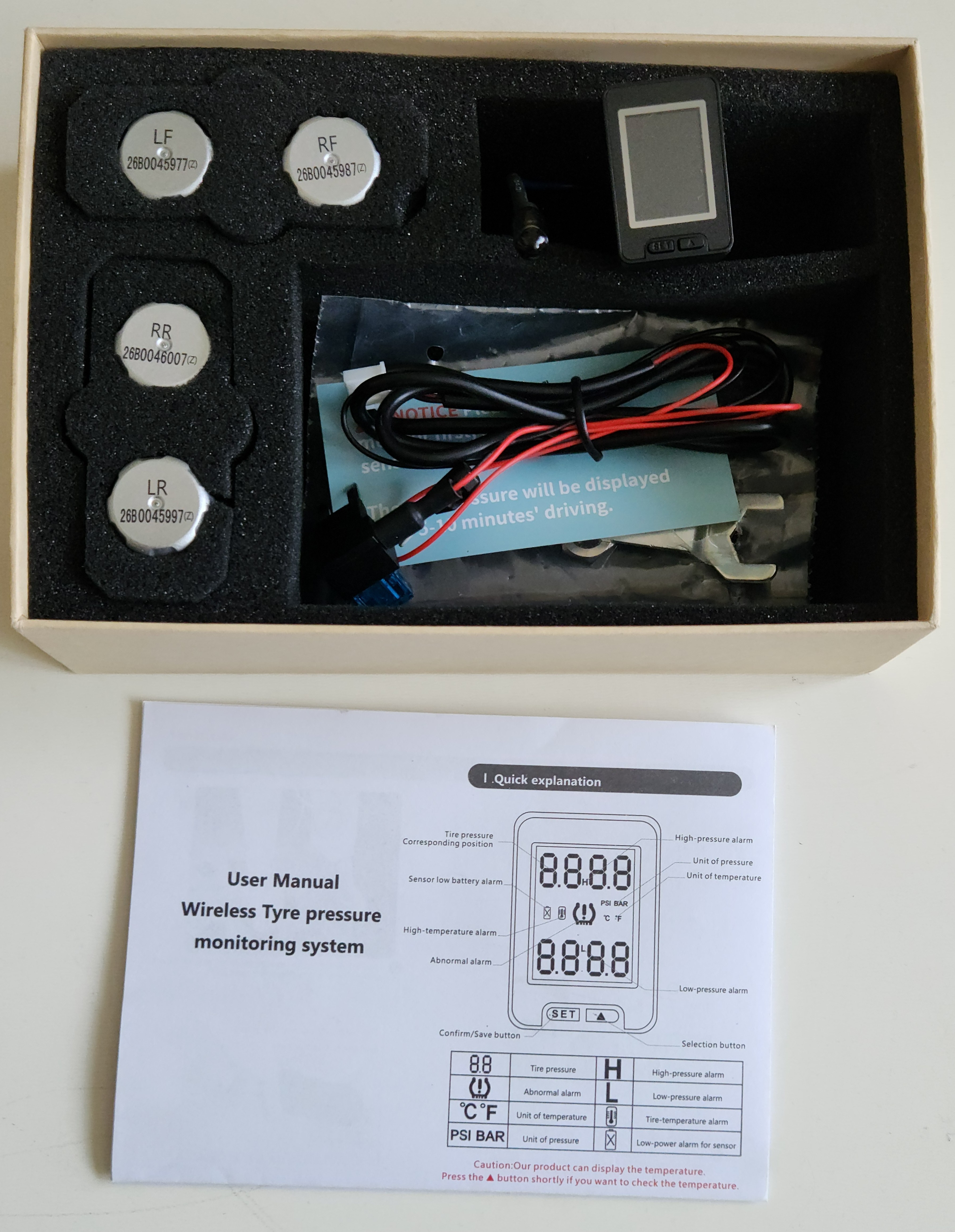 Wireless Tire Pressure Monitoring System (TPMS) - 4 Sensors - photo 2