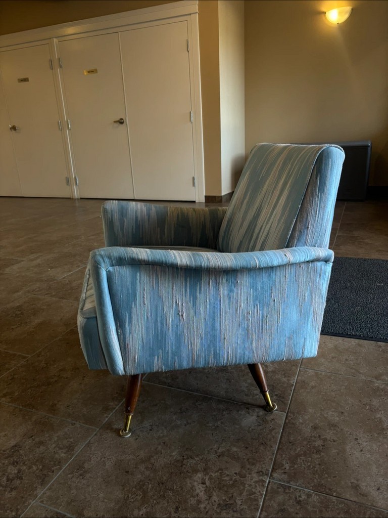 Vintage Mid-Century Modern Swivel Armchair Rocker - photo 5
