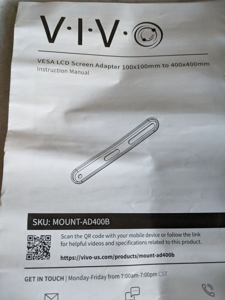 VESA Mount Adapter, VIVO Steel Adapter, Brackets for Screens - photo 4