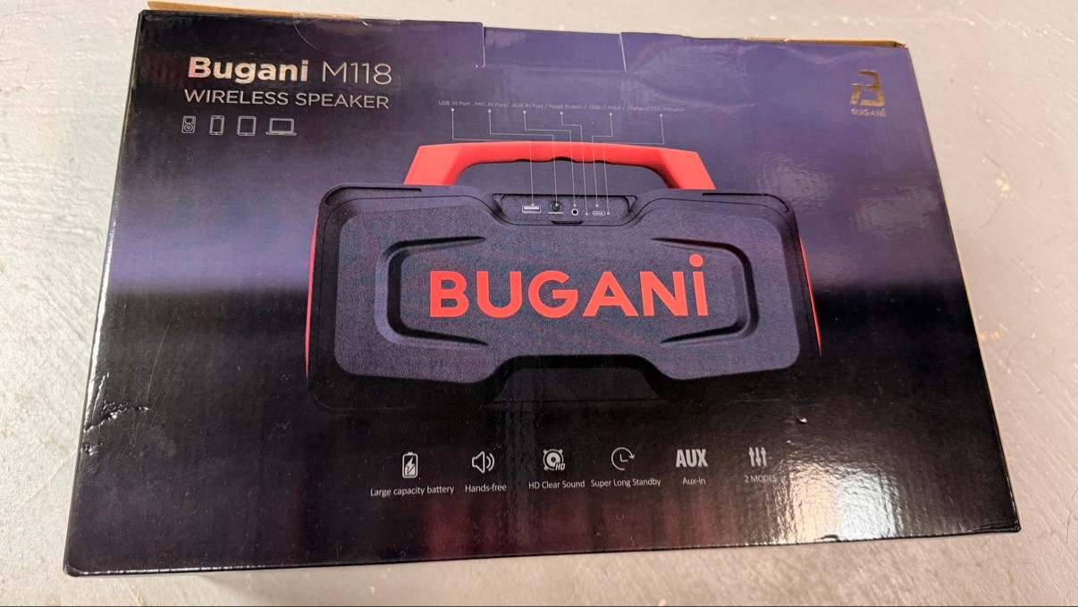 Bugani M118 Portable Bluetooth Speaker - Brand New - photo 3