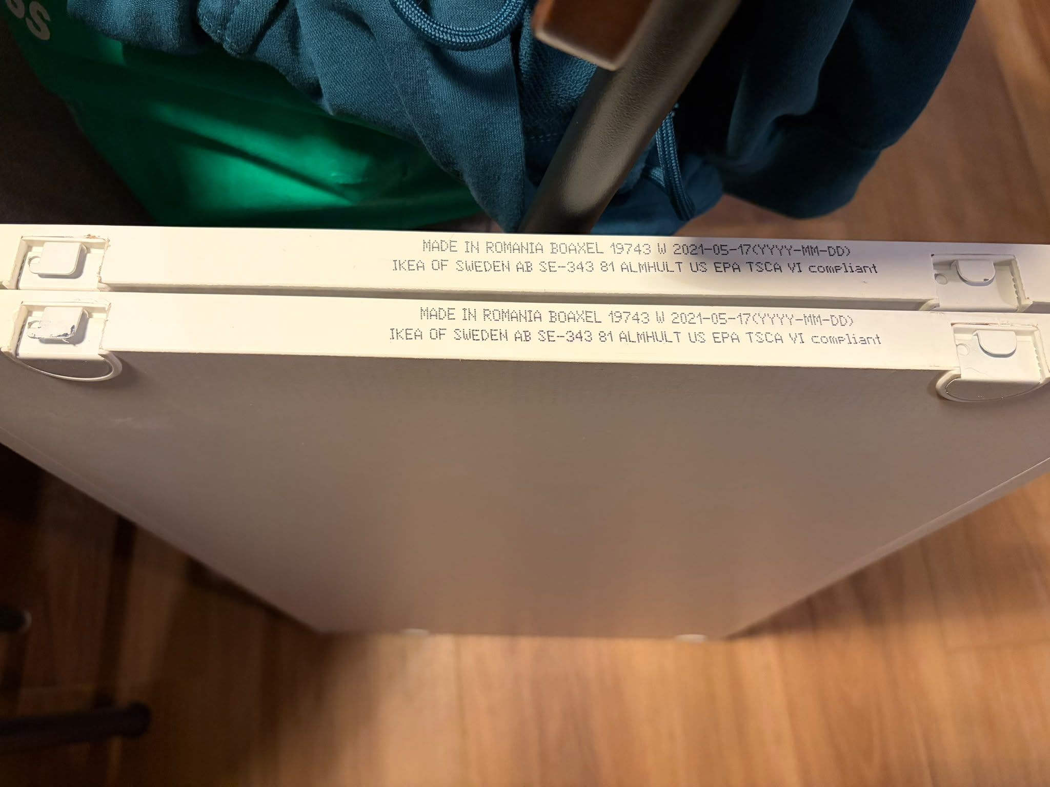 Ikea Boaxel Shelf, white, 23 5/8x15 3/4 "