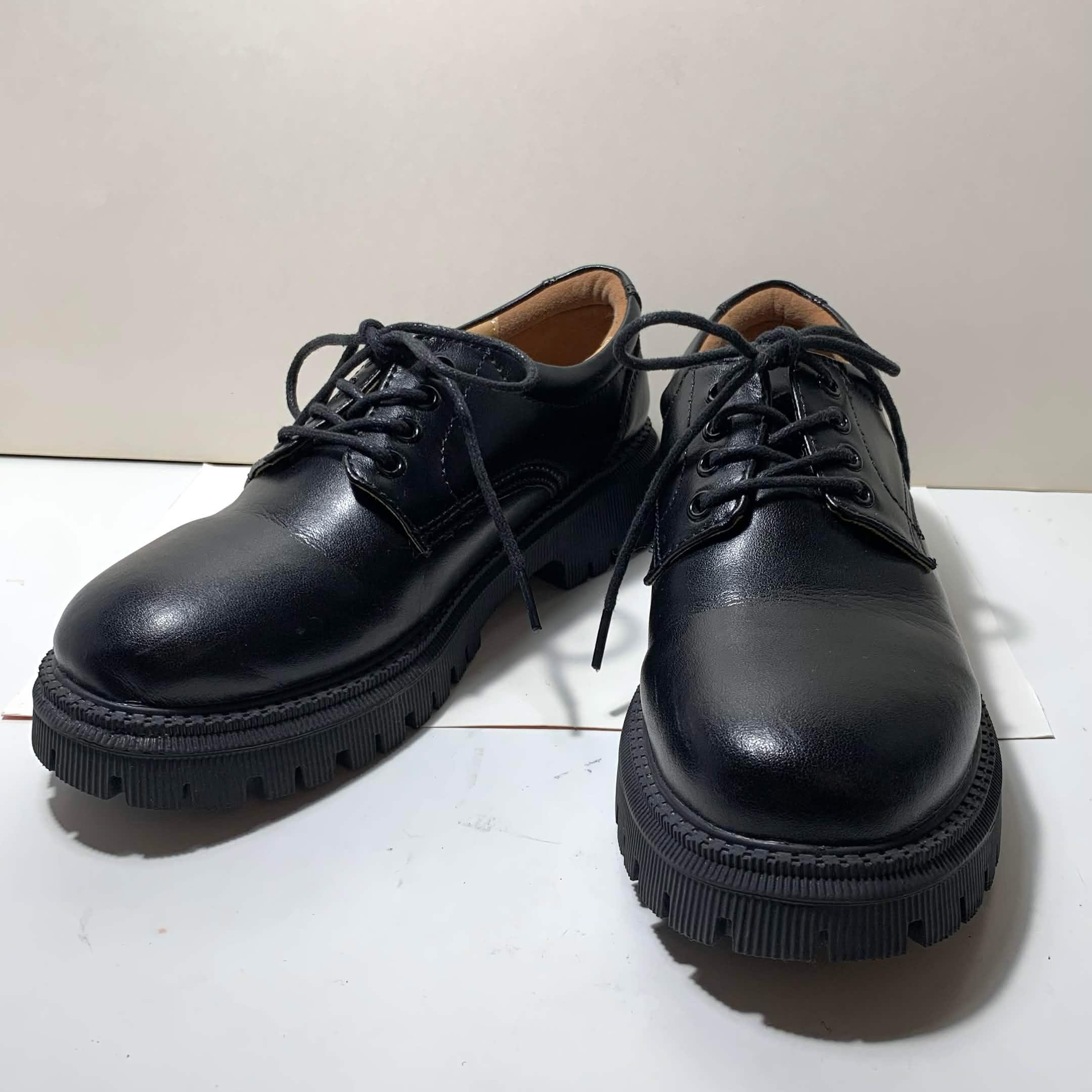 Leather Platform Oxford Shoe Womens Size 6 - photo 2