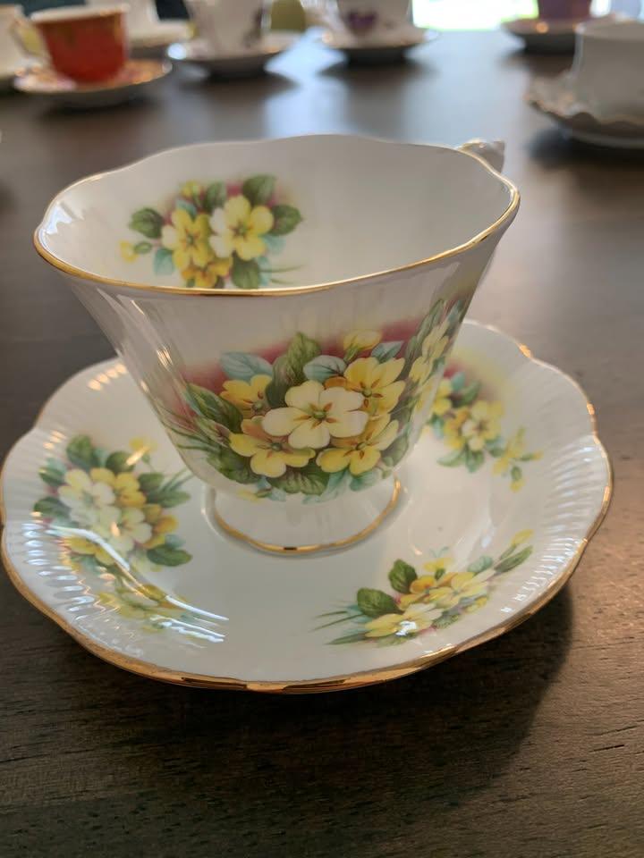 Royal Albert Yellow Primroses Bone China Tea Cup and Saucer