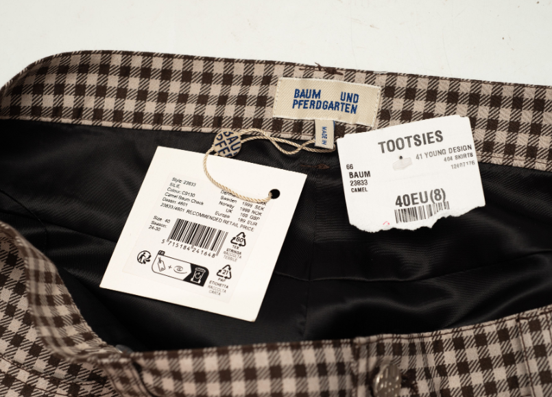 Baum und Pferdgarten Gingham Mini Skirt – Size US 8 - photo 4